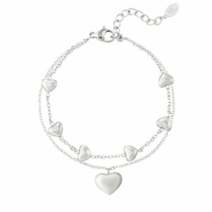 Double heart armband