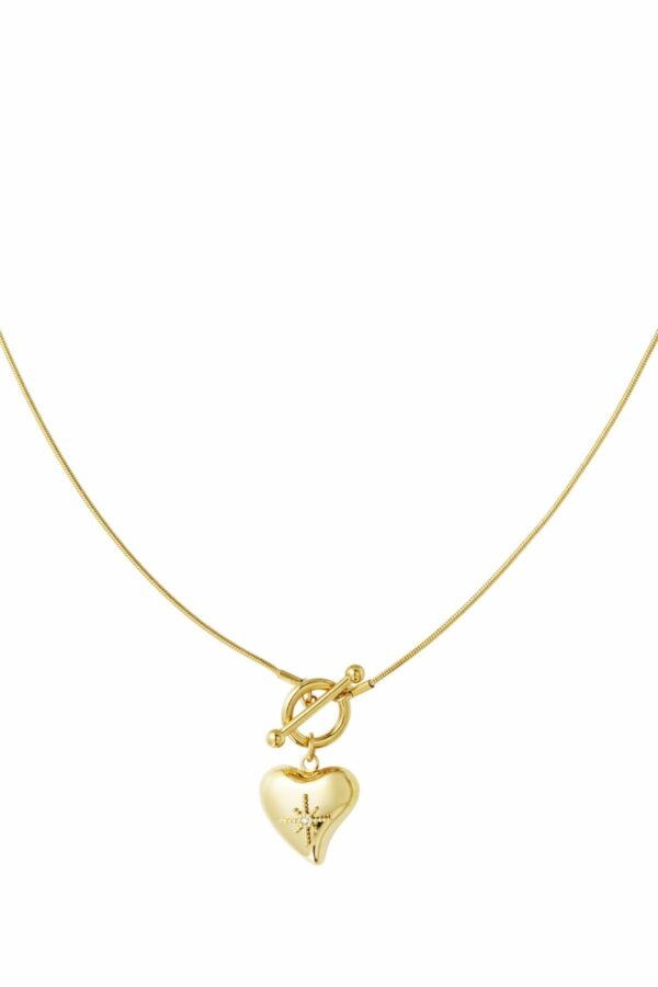 Lock big heart ketting