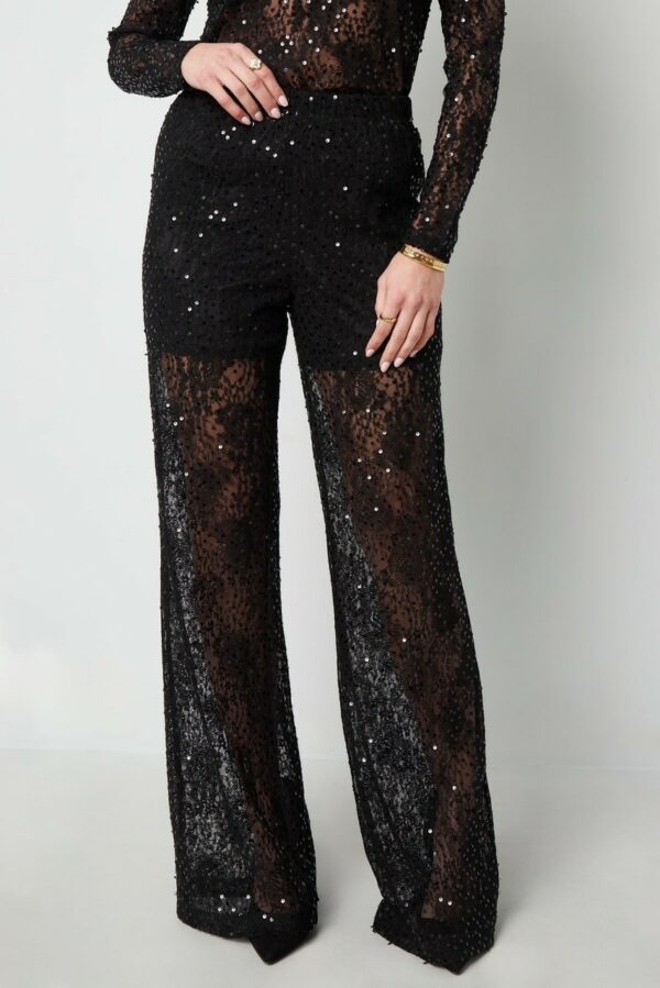 Lace broek met glitters