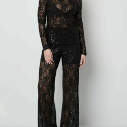 Lace top met glitters - Afbeelding 2